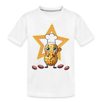 Kinder Kind Weihnachten Kekse backen Nuss Nüsse - Kinder Premium Bio T-Shirt - Weiß - Vorne