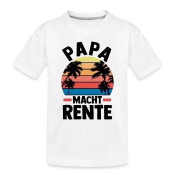 Vacation Vacationer Father Dad - Kids' Premium Organic T-Shirt - white - Front