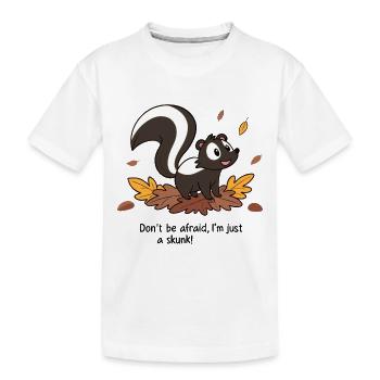 N’AYEZ PAS PEUR, JE NE SUIS QU’UNE MOUFETTE - T-shirt bio Premium Enfant - blanc - Devant