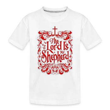 Bible Verse Jesus Psalm 23 - Kids' Premium Organic T-Shirt - white - Front