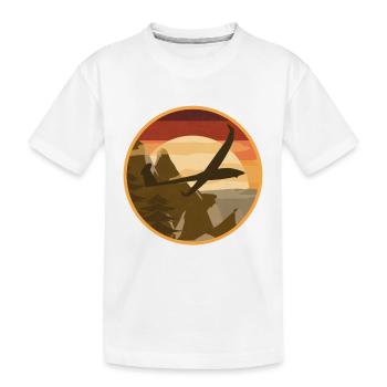 Avion rc planeur modèle pilote d’avion - T-shirt bio Premium Enfant - blanc - Devant