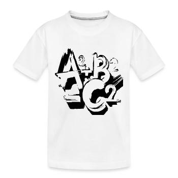MATHÉMATIQUES - T-shirt bio Premium Enfant - blanc - Devant