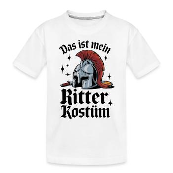 C’est mon costume de chevalier - T-shirt bio Premium Enfant - blanc - Devant