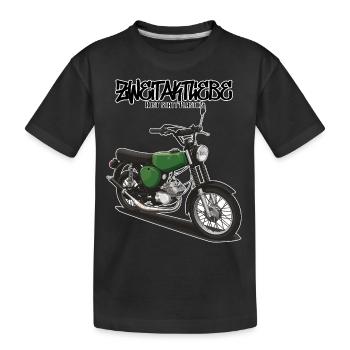 S51 (vert billard) // Illustration - T-shirt bio Premium Enfant - noir - Devant
