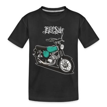S51 (turquoise) // Illustration - T-shirt bio Premium Enfant - noir - Devant