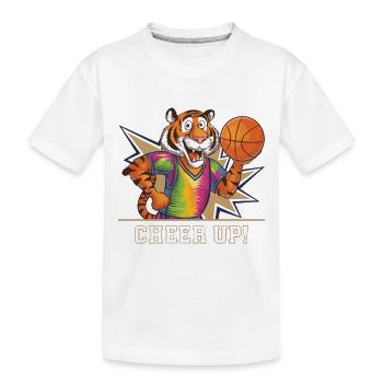 BASKET-BALL - T-shirt bio Premium Enfant - blanc - Devant