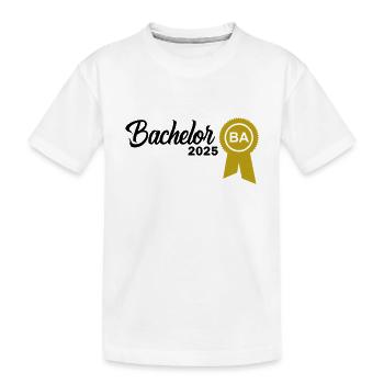 Bachelor 2025 Abschluss Promotion Sponsion - Kinder Premium Bio T-Shirt - Weiß - Vorne