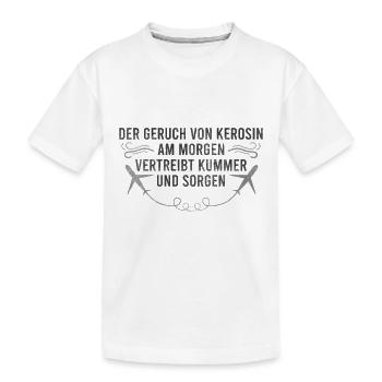 Dicton de fan d’avion - T-shirt bio Premium Enfant - blanc - Devant