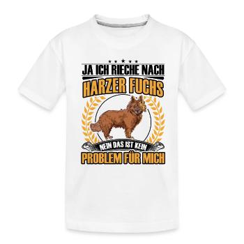 Harzer Fuchs Rieche nach Altdeutscher Hütehund - Kinder Premium Bio T-Shirt - Weiß - Vorne