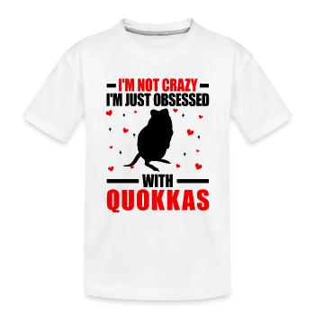 Quokka pas un marsupial fou Quokka - T-shirt bio Premium Enfant - blanc - Devant