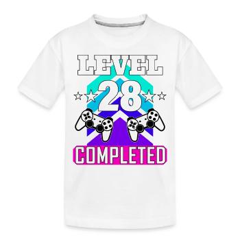 anniversaire de jeu haha comme c’est drôle - T-shirt bio Premium Enfant - blanc - Devant