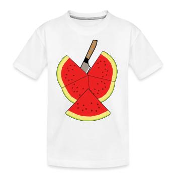 Melon Fruit Summertime Fruit - Kids' Premium Organic T-Shirt - white - Front