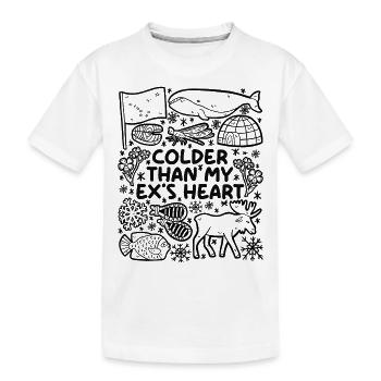 Kälter als das Herz meines Ex - Kinder Premium Bio T-Shirt - Weiß - Vorne