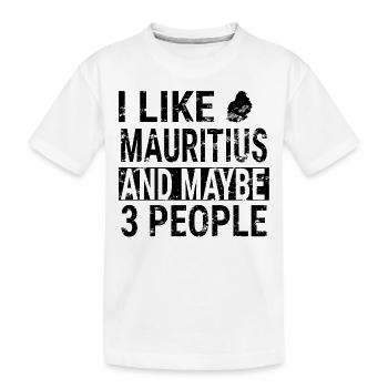 Idée de design de vacances à l’île Maurice - T-shirt bio Premium Enfant - blanc - Devant