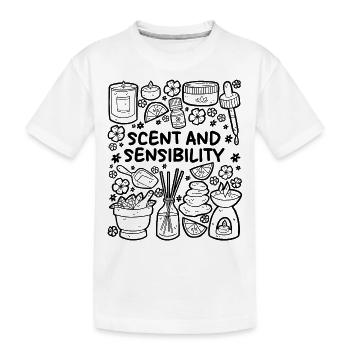 Odeur et sensibilité – Aromathérapie - T-shirt bio Premium Enfant - blanc - Devant