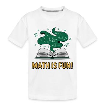 MATHÉMATIQUES - T-shirt bio Premium Enfant - blanc - Devant