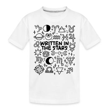 Écrit dans les étoiles - T-shirt bio Premium Enfant - blanc - Devant