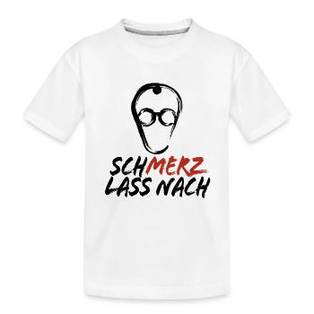 Schmerz lass nach - nein zu Merz - Kanzler - Kinder Premium Bio T-Shirt - Weiß - Vorne