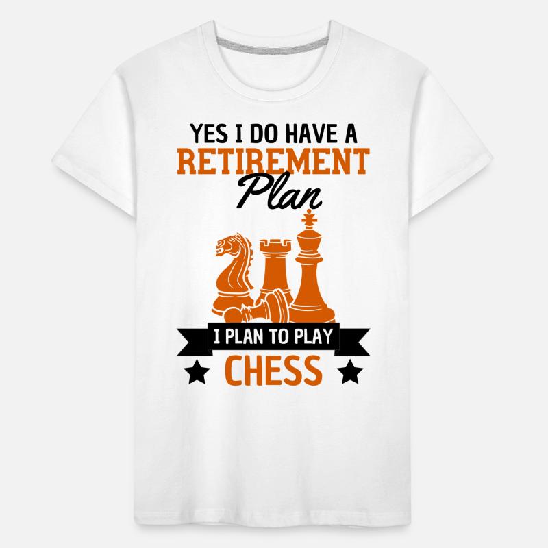 échecs de retraite disant échecs retraité T-shirt bio Premium Enfant