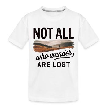 Adventure Calls – T-shirt de randonnée - T-shirt bio Premium Enfant - blanc - Devant