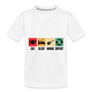 Gitarren Design Gitarrist Gitarre - Kinder Premium Bio T-Shirt - Weiß - Vorne