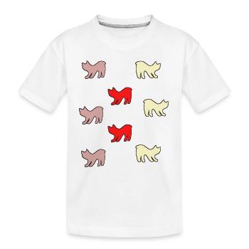 Chats sans queue - T-shirt bio Premium Enfant - blanc - Devant