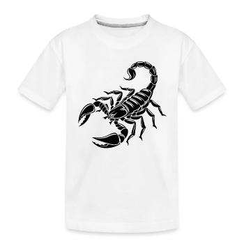 Skorpion - Giftstachel - Artenschutz - Lebensraum - Kinder Premium Bio T-Shirt - Weiß - Vorne