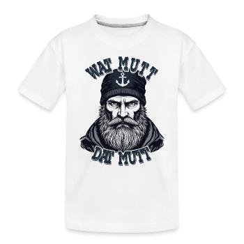 Marin de la mer du Nord de la Frise orientale Wat Mutt Dat Mutt - T-shirt bio Premium Enfant - blanc - Devant