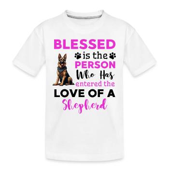 Lustiger Deutscher Schäferhund Spruch - Kinder Premium Bio T-Shirt - Weiß - Vorne