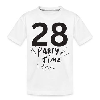 28 - Kids' Premium Organic T-Shirt - white - Front