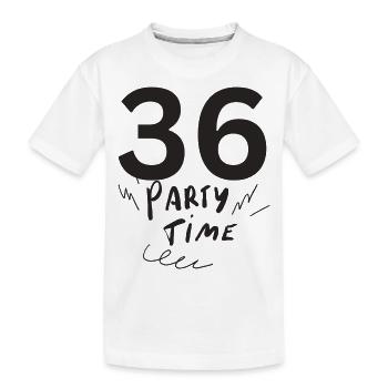 36 - Kids' Premium Organic T-Shirt - white - Front