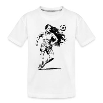 Tir au but ! Maillot de foot pour les joueurs récréatifs ! - T-shirt bio Premium Enfant - blanc - Devant
