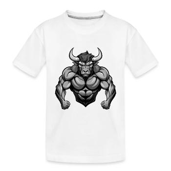 Muscles du Taureau Taureau - T-shirt bio Premium Enfant - blanc - Devant