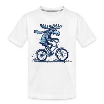Design de vélo orignal pour les amateurs de vélo de route avec style - T-shirt bio Premium Enfant - blanc - Devant