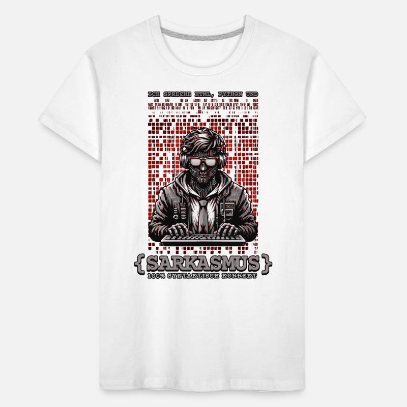 Je parle HTML, Python et sarcasme T-shirt bio Premium Enfant