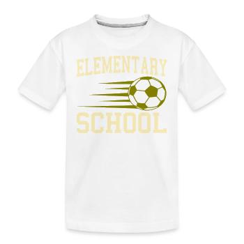 Drôle élémentaire complété Ambiance de football - T-shirt bio Premium Enfant - blanc - Devant