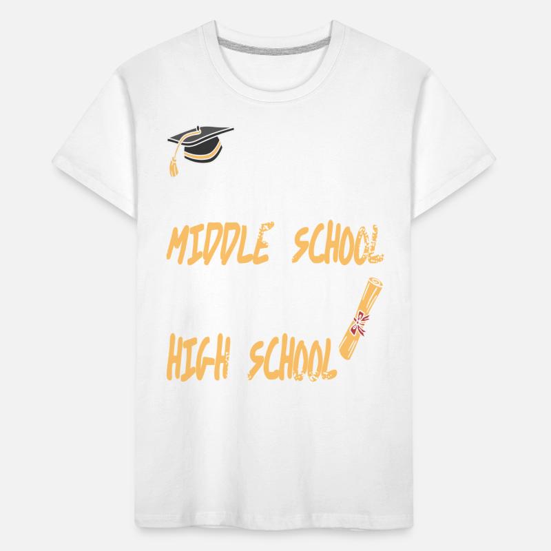 Goodbye Middle School Hello High School Kids' Premium Organic T-Shirt