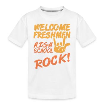 Bienvenue aux étudiants de première année de l’école secondaire Rock Vibes - T-shirt bio Premium Enfant - blanc - Devant