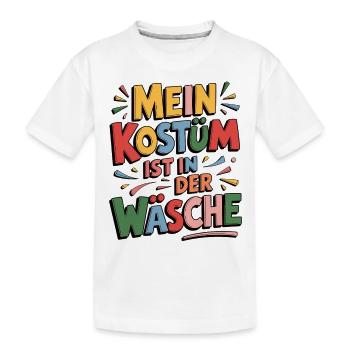 Costume d’urgence - Mon costume est au lavage - T-shirt bio Premium Enfant - blanc - Devant
