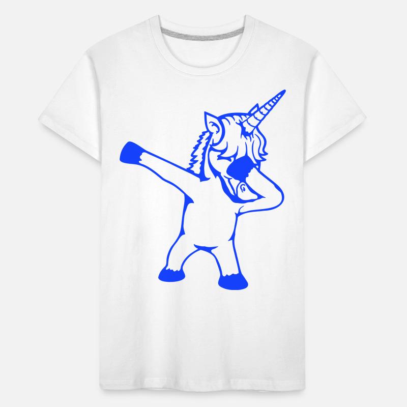 Licorne Dabbing Dab Danse Soirée Pose Geste Drôle T-shirt bio Premium Enfant