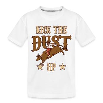 Bullen Reiten - Kinder Premium Bio T-Shirt - Weiß - Vorne