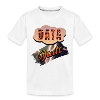 Data Dude - Kids' Premium Organic T-Shirt - white - Front