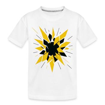 Fragmentation radioactive – Conception physique - T-shirt bio Premium Enfant - blanc - Devant
