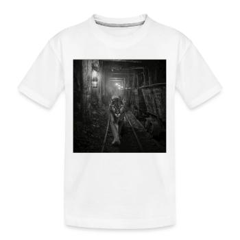 Wildcat Mine Noir Vintage Animal Crime Series - Kids' Premium Organic T-Shirt - white - Front