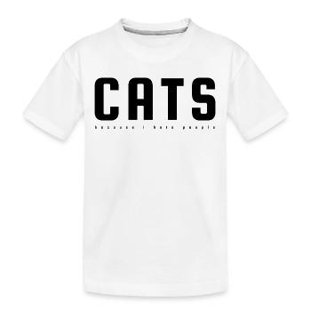cats - Kinder Premium Bio T-Shirt - Weiß - Vorne