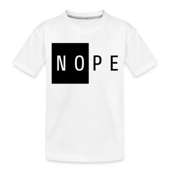 NOPE Cadeau Noir - T-shirt bio Premium Enfant - blanc - Devant
