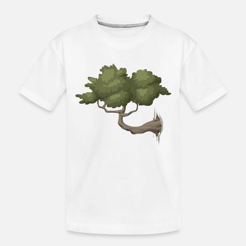 Baum - Kinder Premium Bio T-Shirt - Weiß