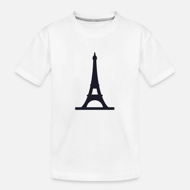 Eiffelturm - Kinder Premium Bio T-Shirt - Weiß