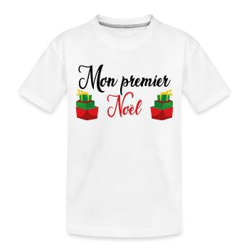 Mon Premier Noel - T-shirt bio Premium Enfant - blanc - Devant