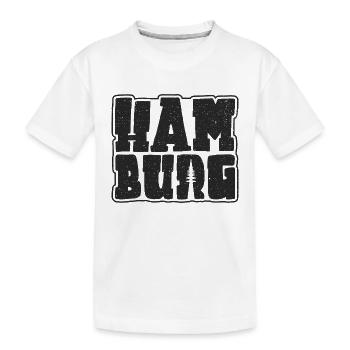 Hambourg Souvenir Graphique Hanséatique Ville de Hambourg - T-shirt bio Premium Enfant - blanc - Devant
